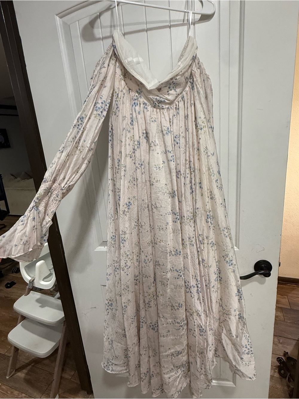 Worth Collective off shoulder maxi